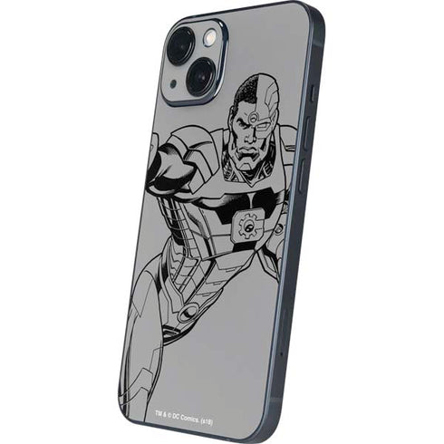 DC Comics Cyborg Comic Pop iPhone 14 Plus Skin